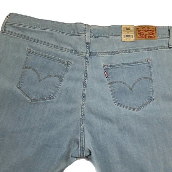 NWT Levi's 311 Shaping Skinny Mid Rise Capris Crop Stretch Light Wash Size 22 W - Picture 12 of 16
